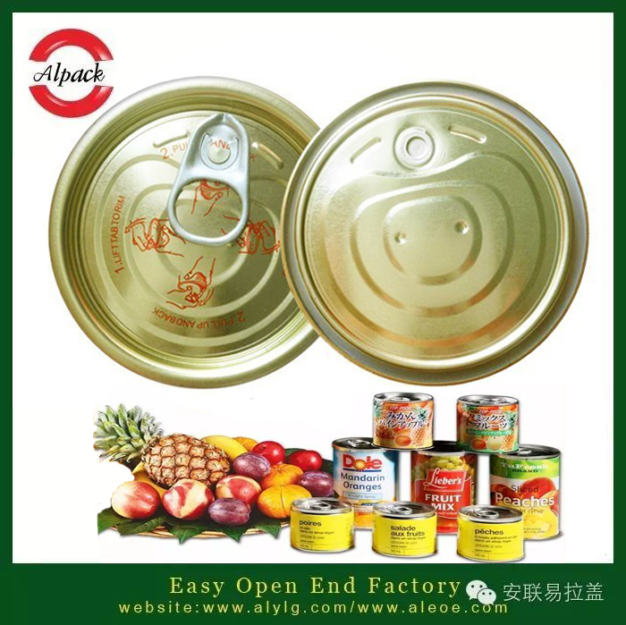 Processing technology of easy open end canned fruit
