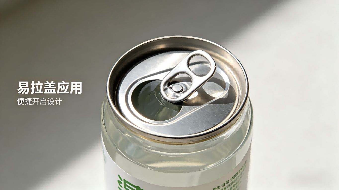 The easy open end in the beverage packaging