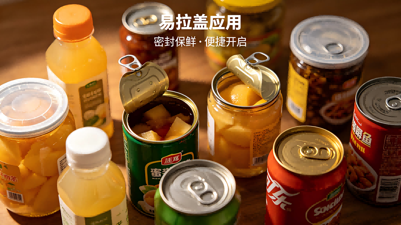 The pull-tab lids in daily-use product packaging