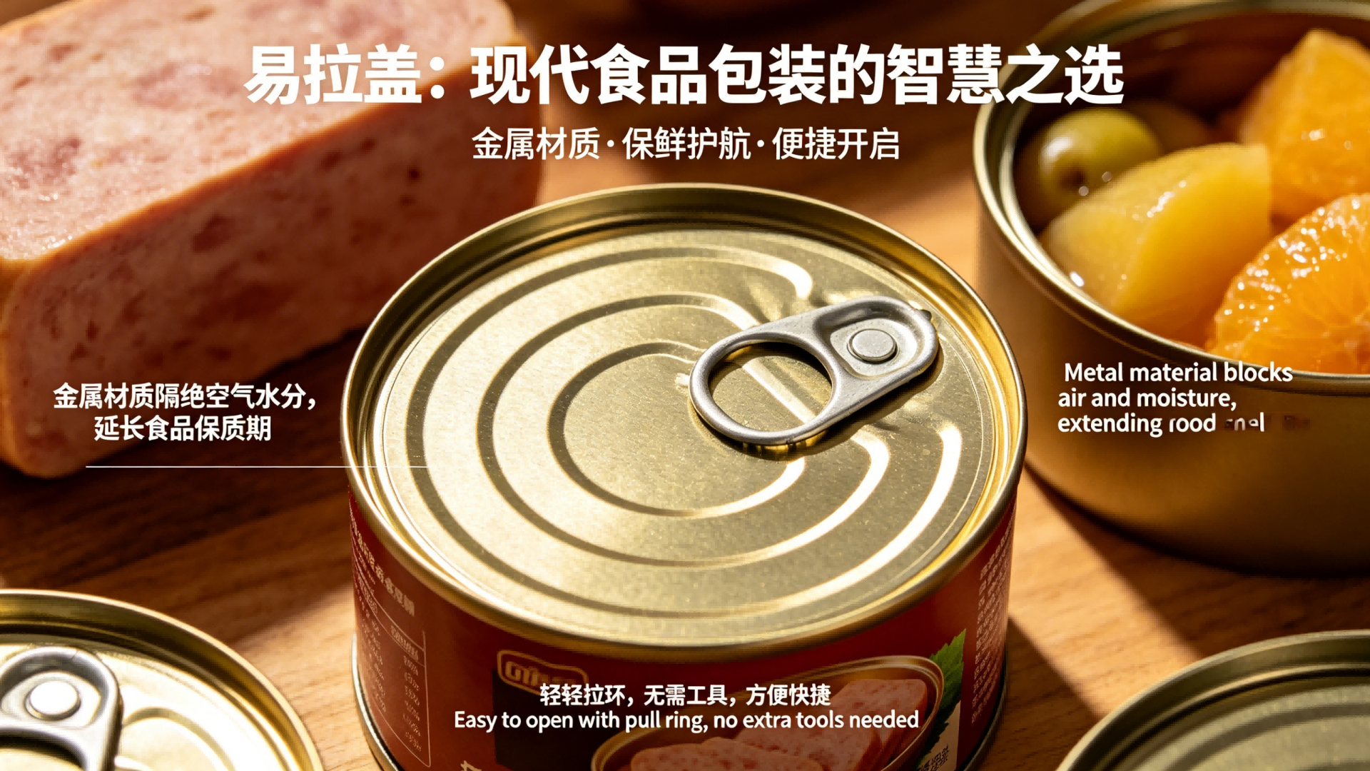 easy open end in food packaging