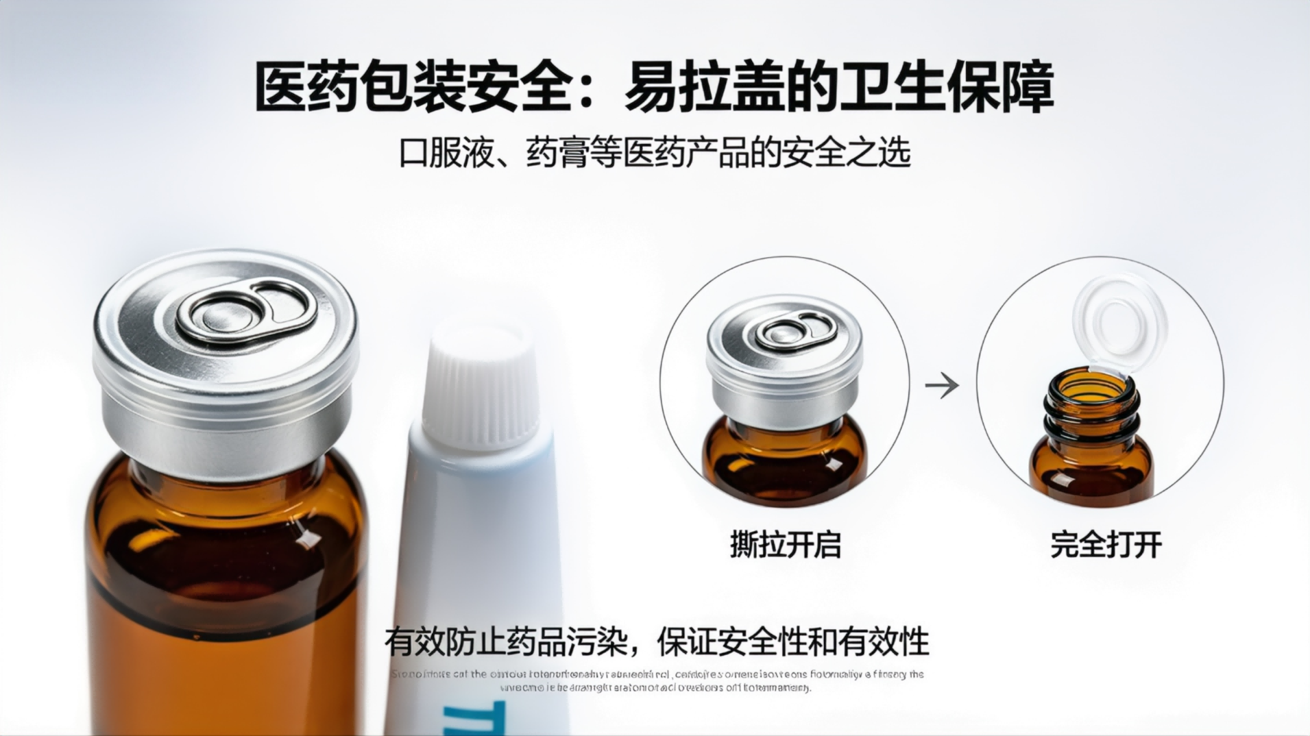 easy open end in pharmaceutical packaging
