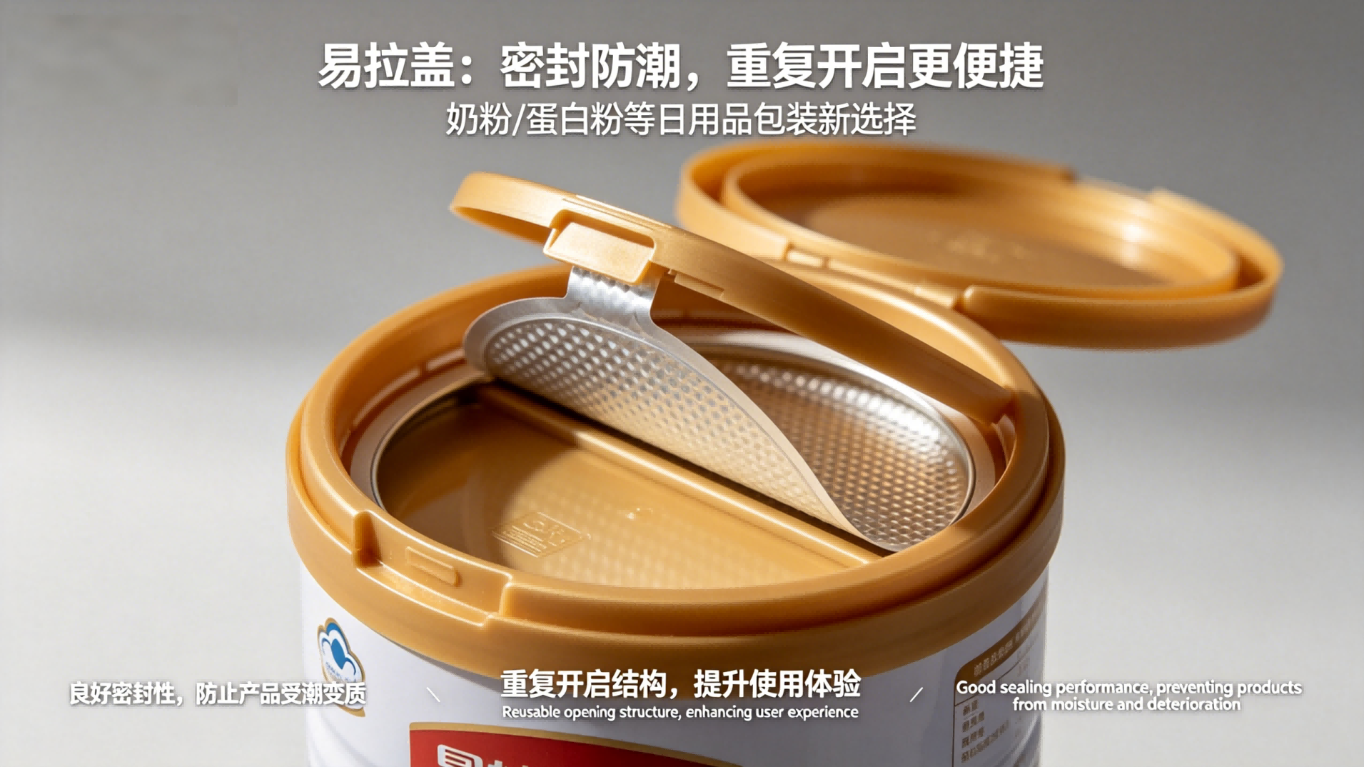 日用品领域也开始使用易拉盖