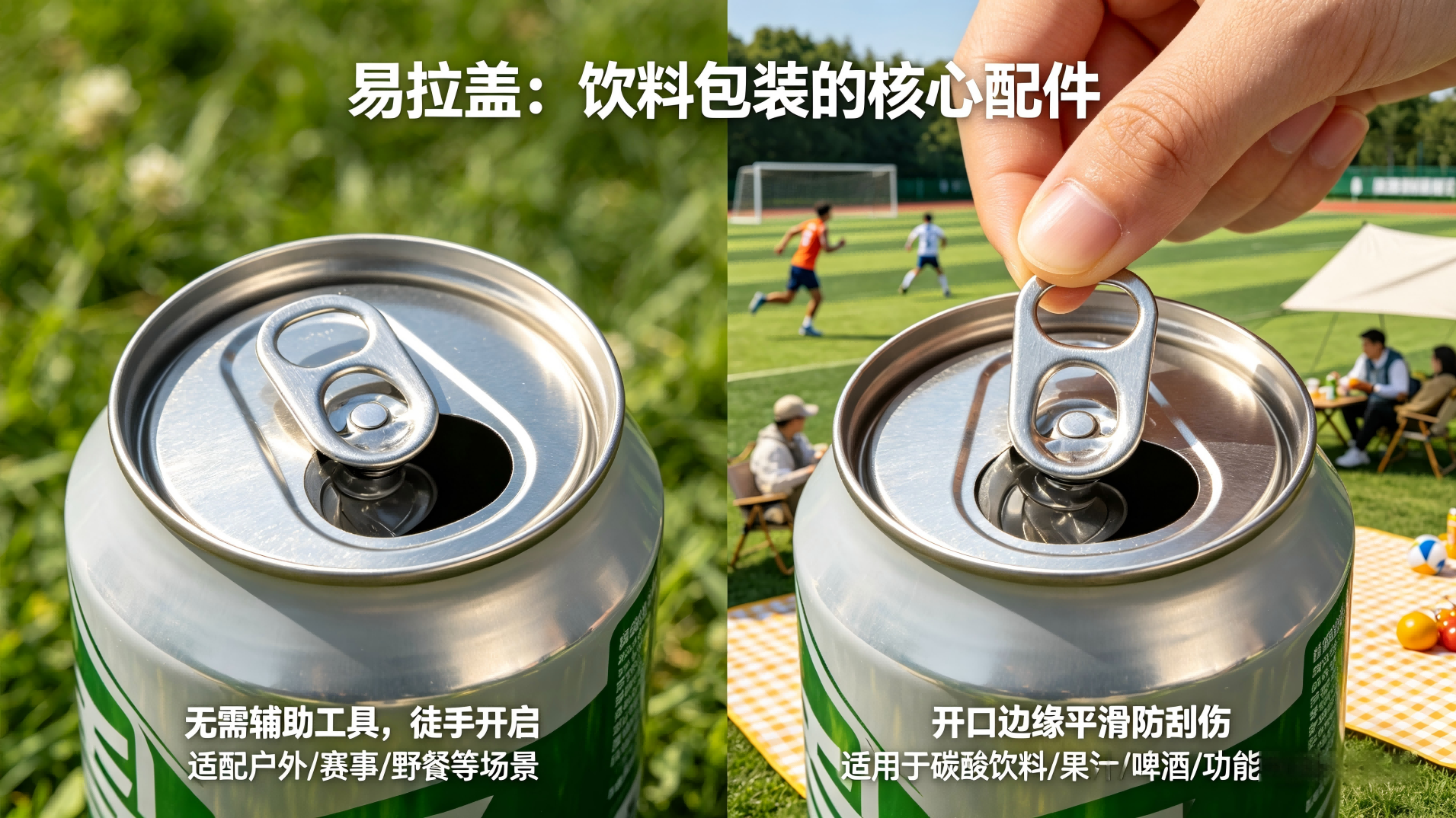 易拉盖的便捷开启性能