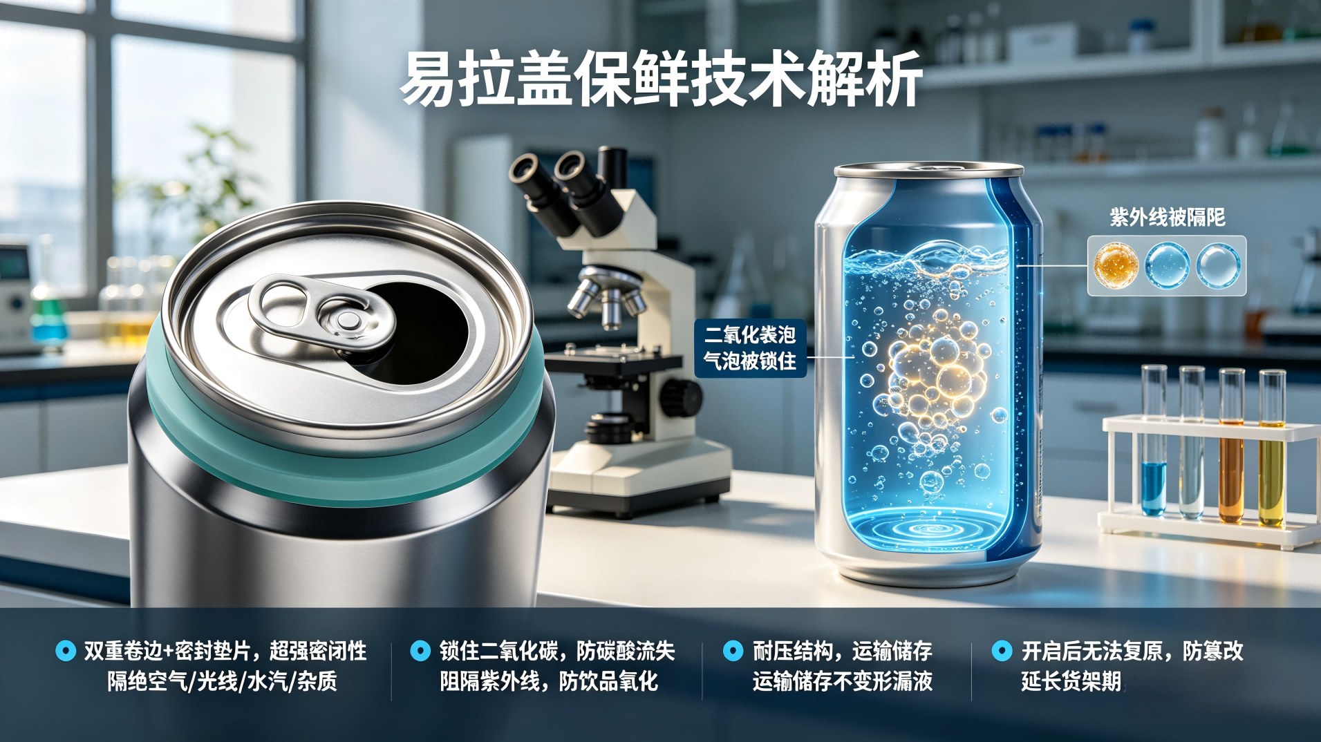 易拉盖的密封保鲜优势