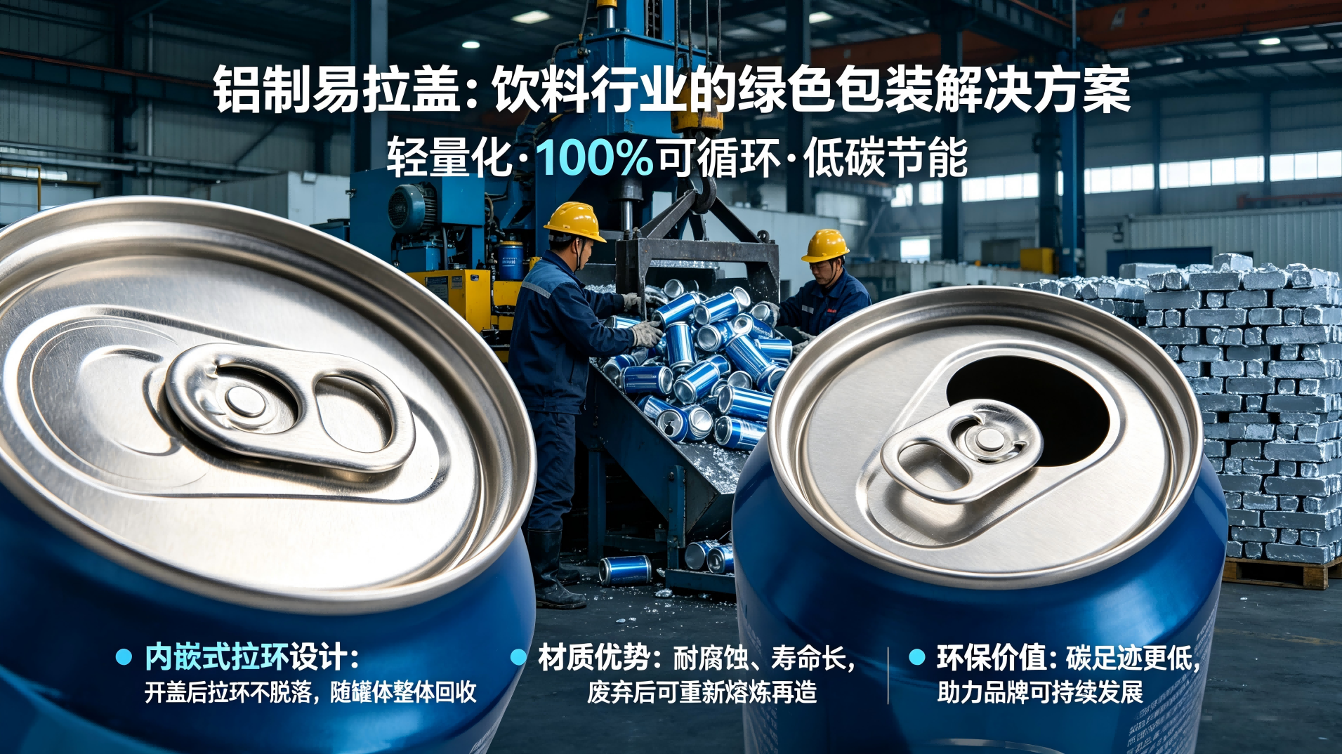 The environmental-friendly and recyclable characteristics of the pull-top canist