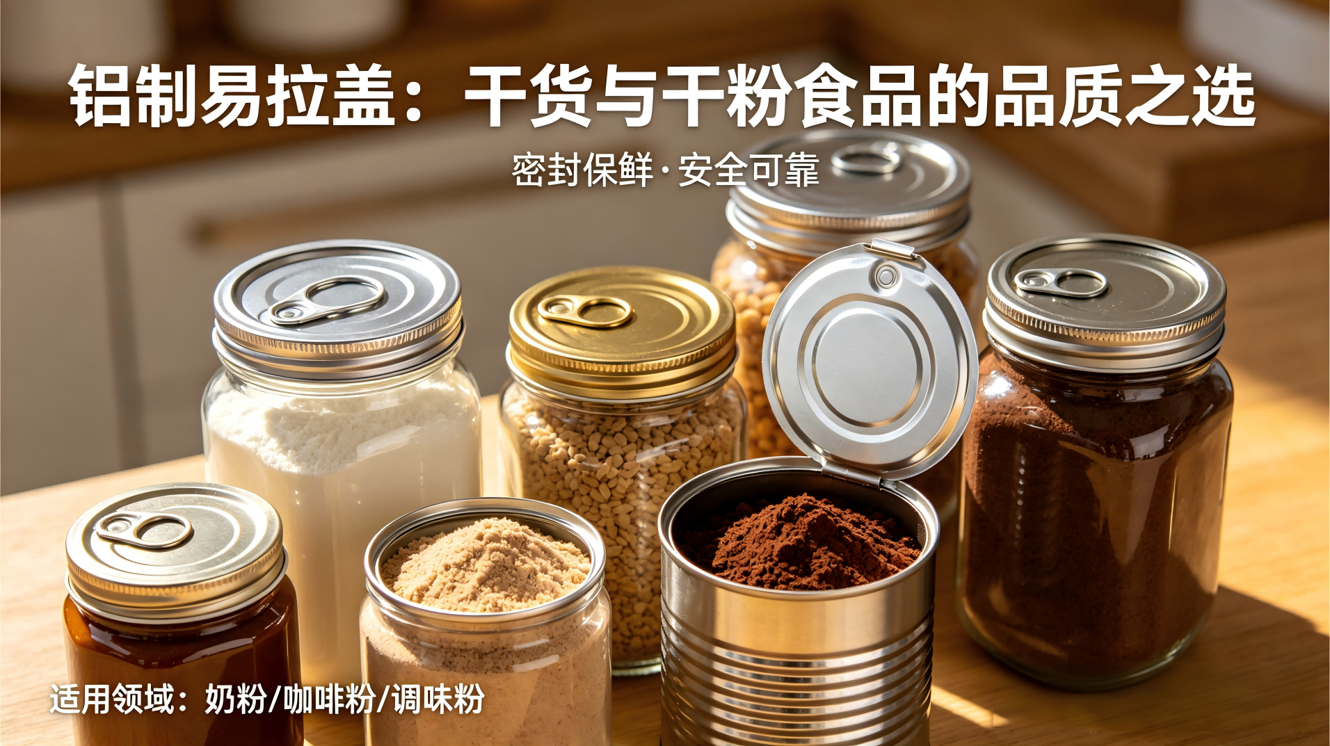 Key points for sealing and leak prevention of aluminum pull-top lids in dry powd