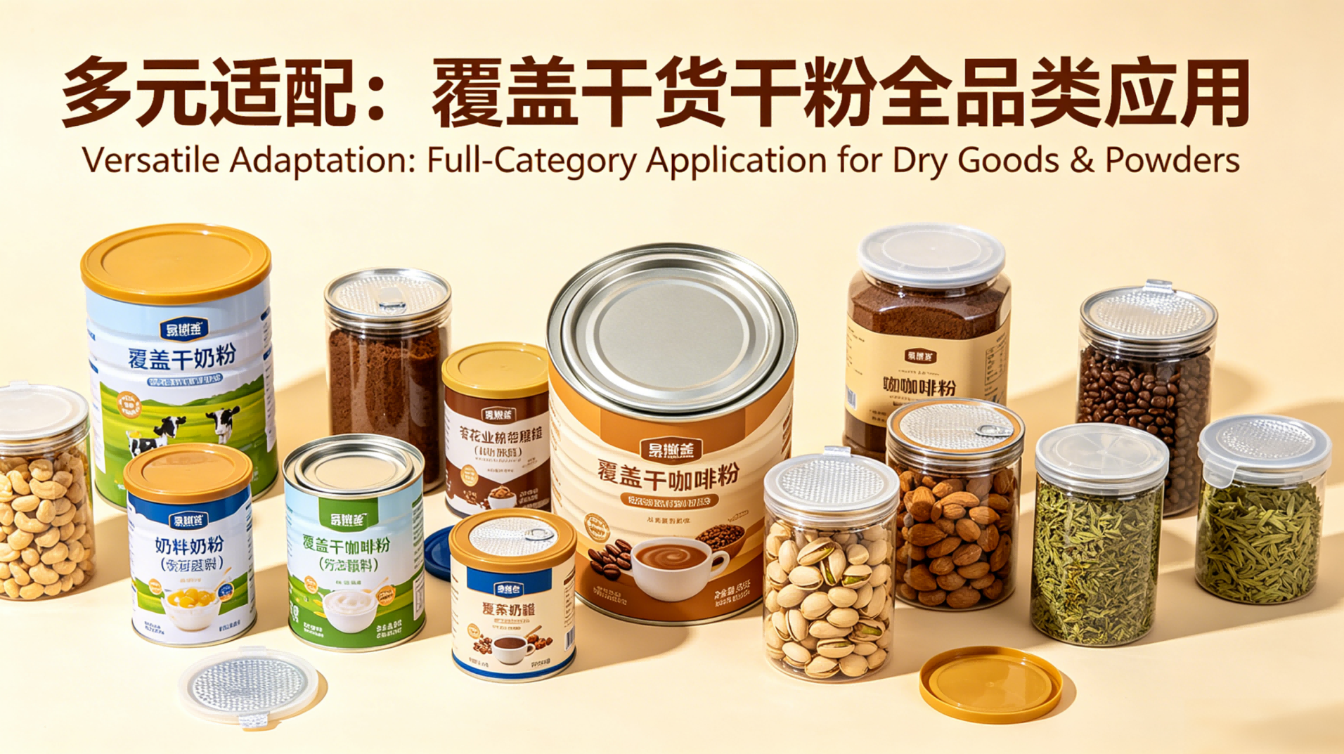 多元适配：覆盖干货干粉全品类应用