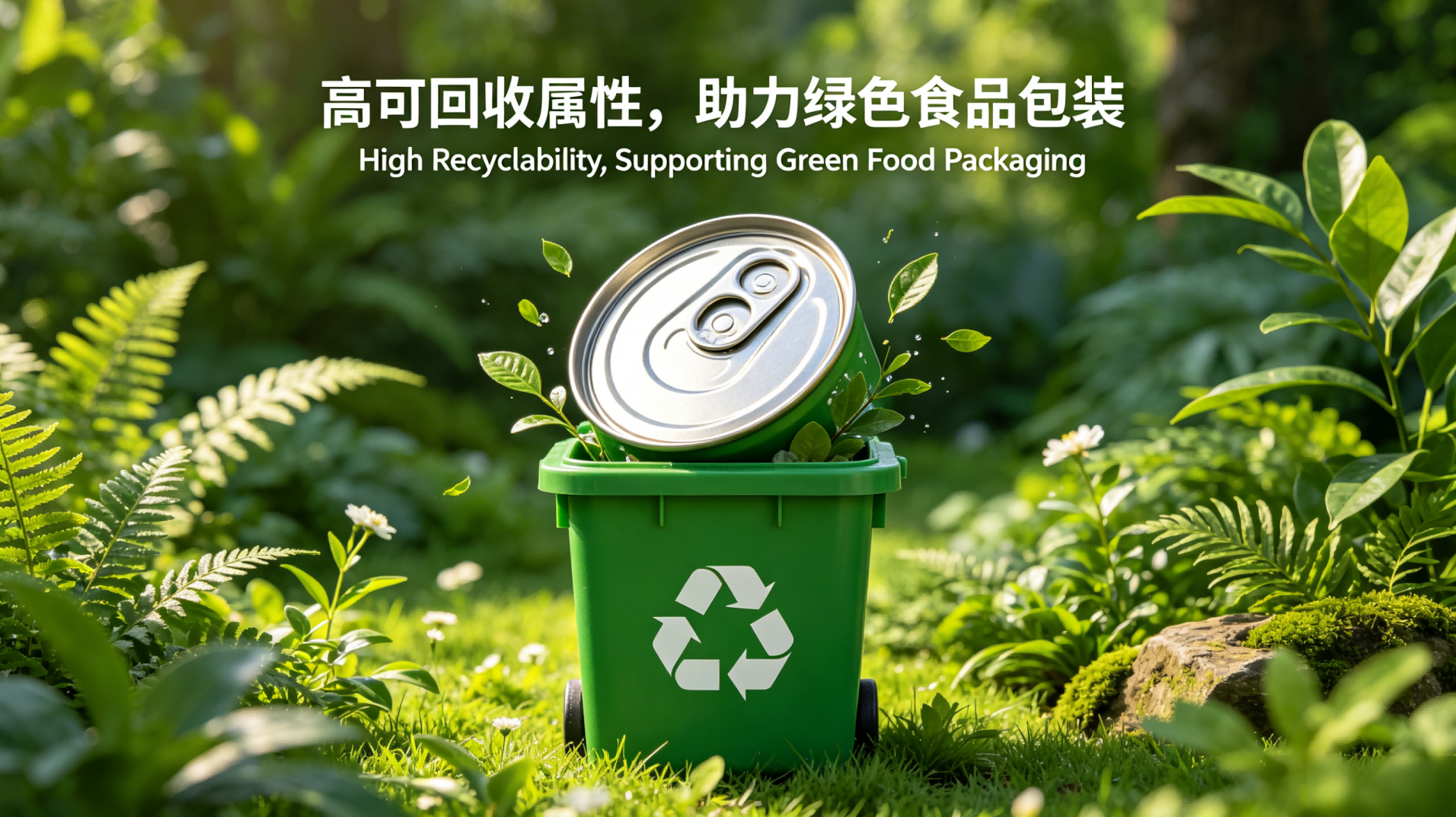 Fully open easy-lid design with high recyclability property