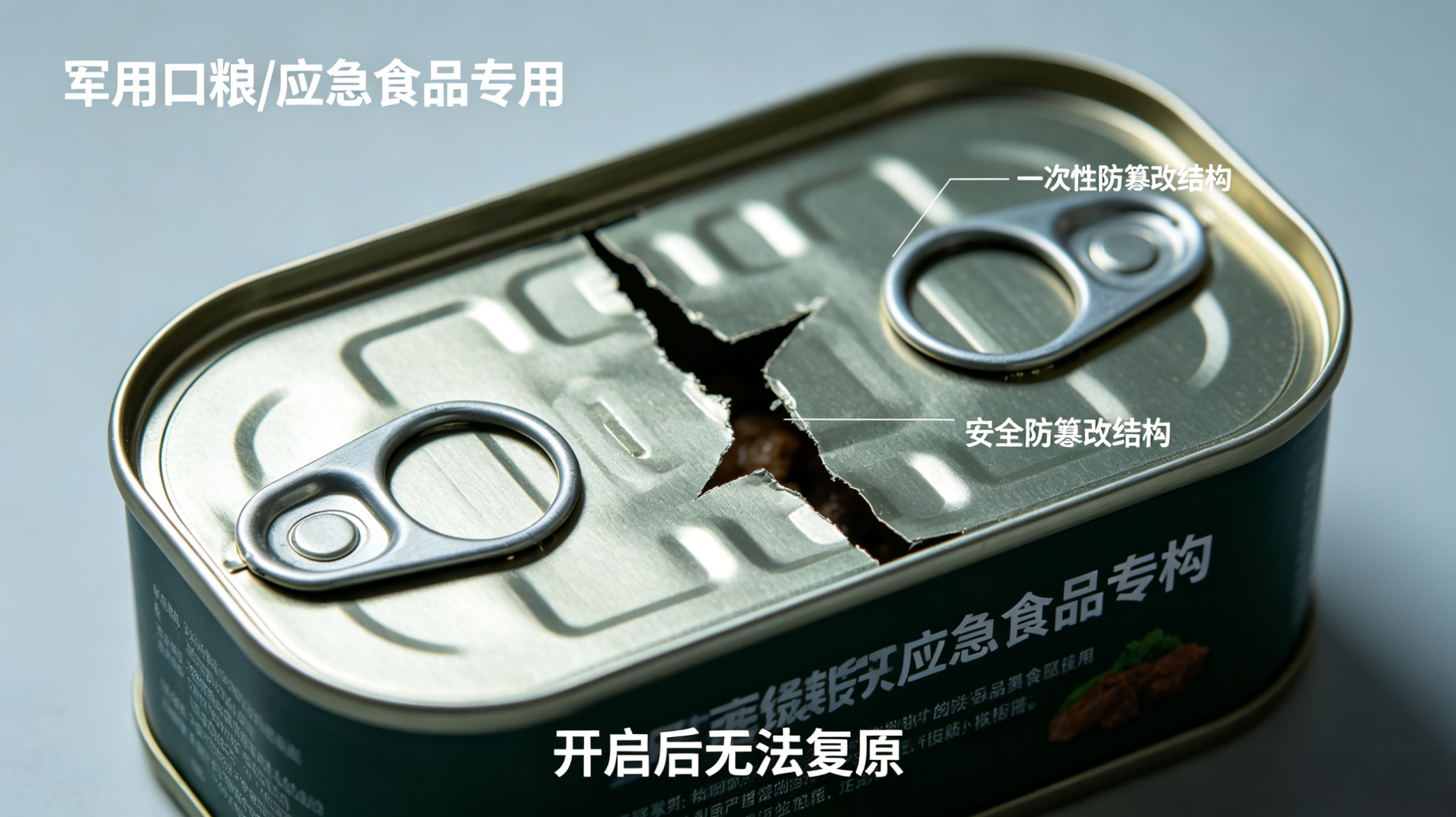 Fully opening the pull-off lid enhances the safety of food packaging.
