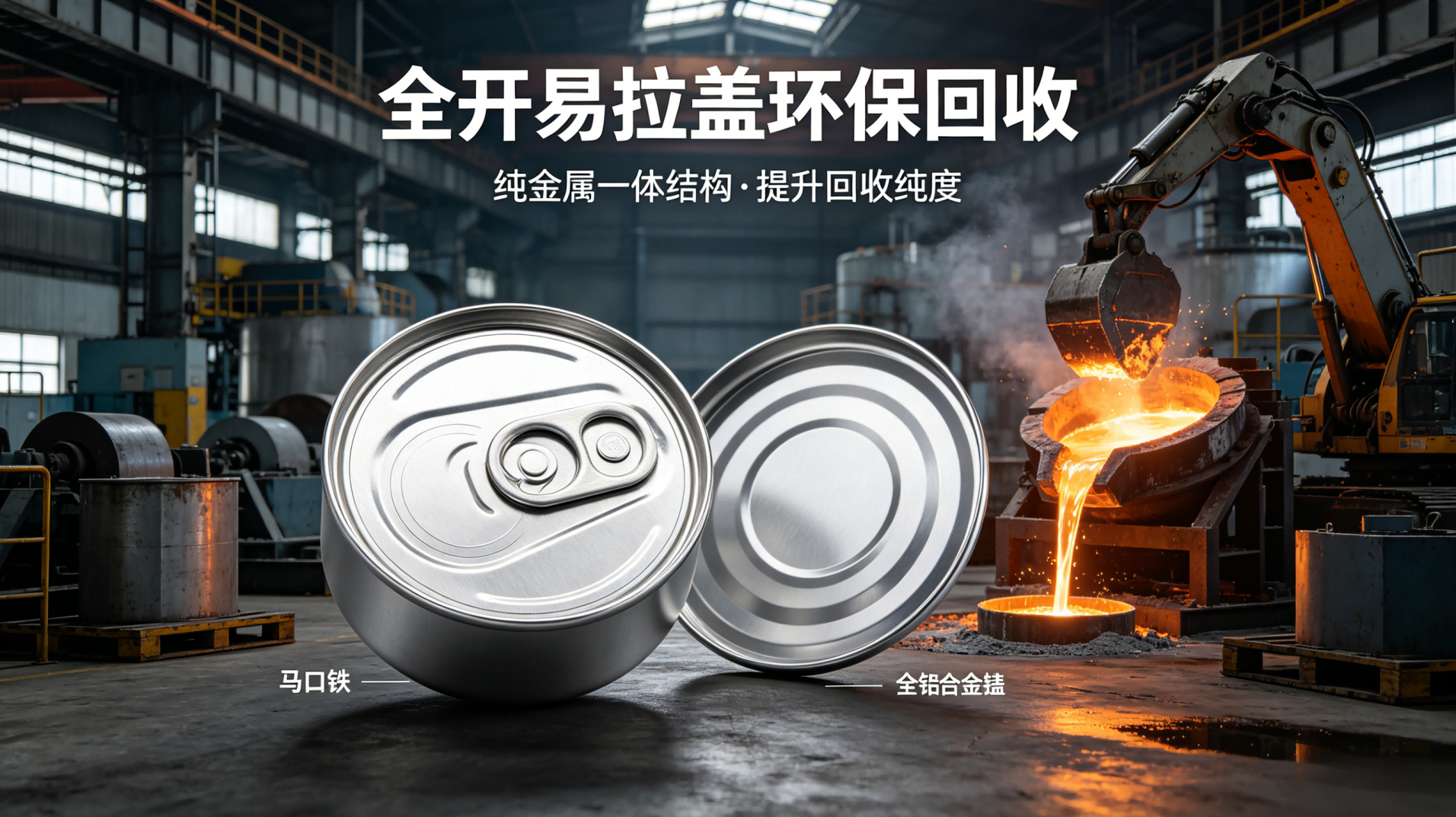 纯金属一体结构，无杂料提升回收纯度