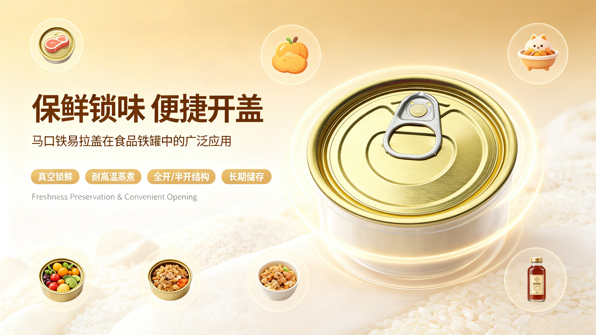 Wide Application of Tinplate Easy Open Ends in Food Iron Cans
