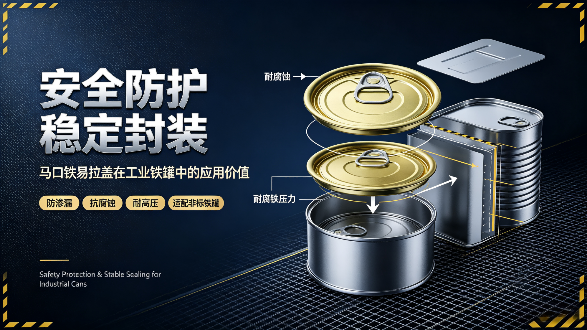 Analysis of Industrial Iron Can Application Scenarios of Tinplate Easy Open Ends