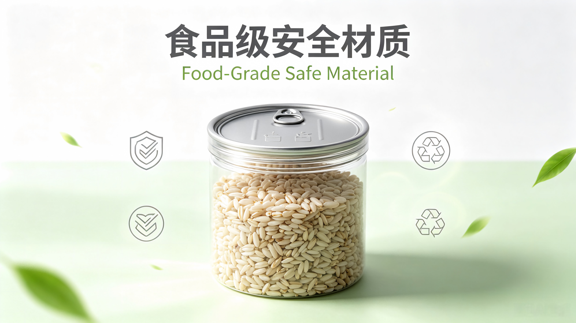 Safe Food-Grade Material for Aluminum Lid PET Dry Goods Packaging