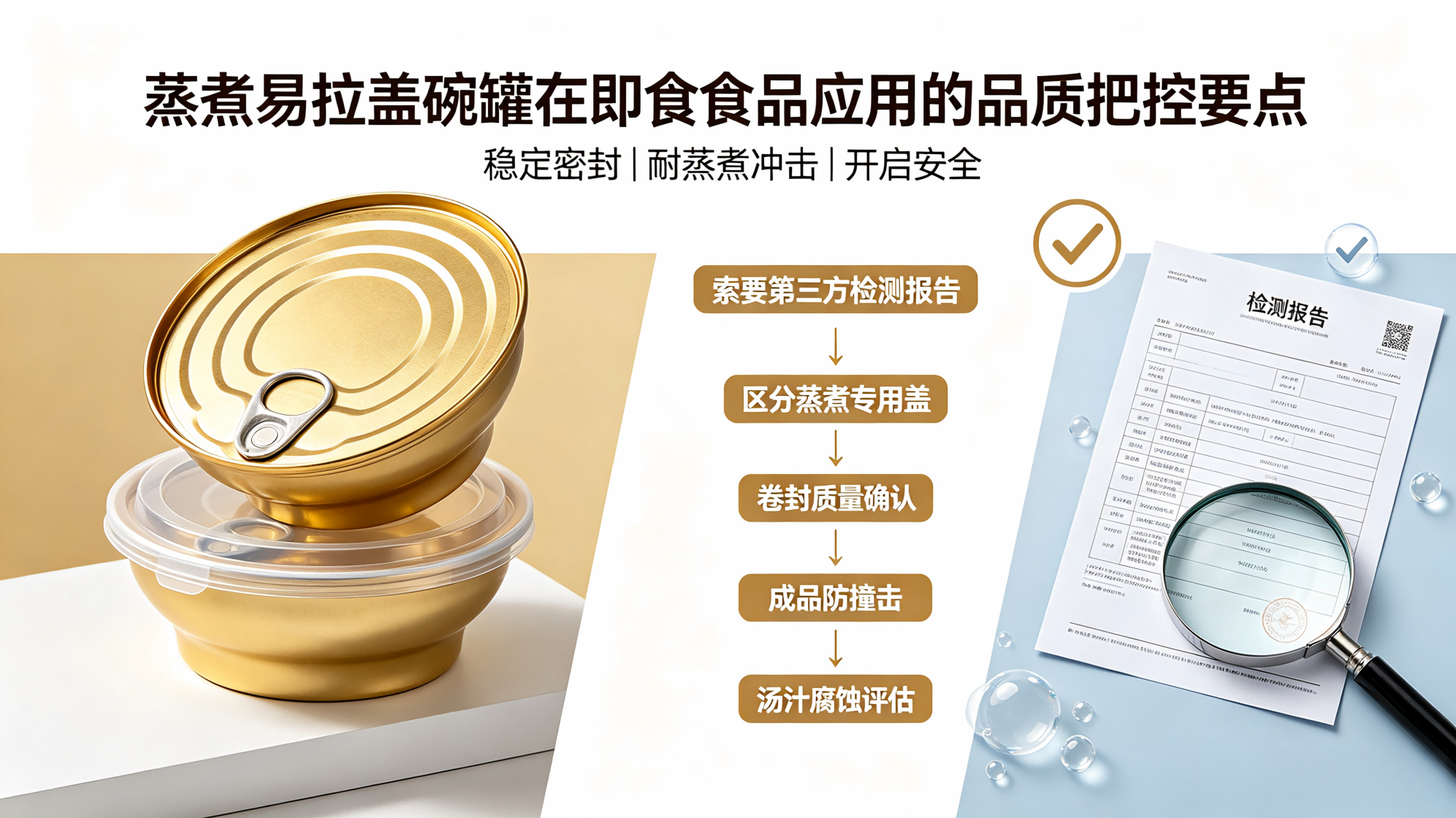 Quality Control for Retort EOE & Bowl Cans in Ready-to-Eat Food