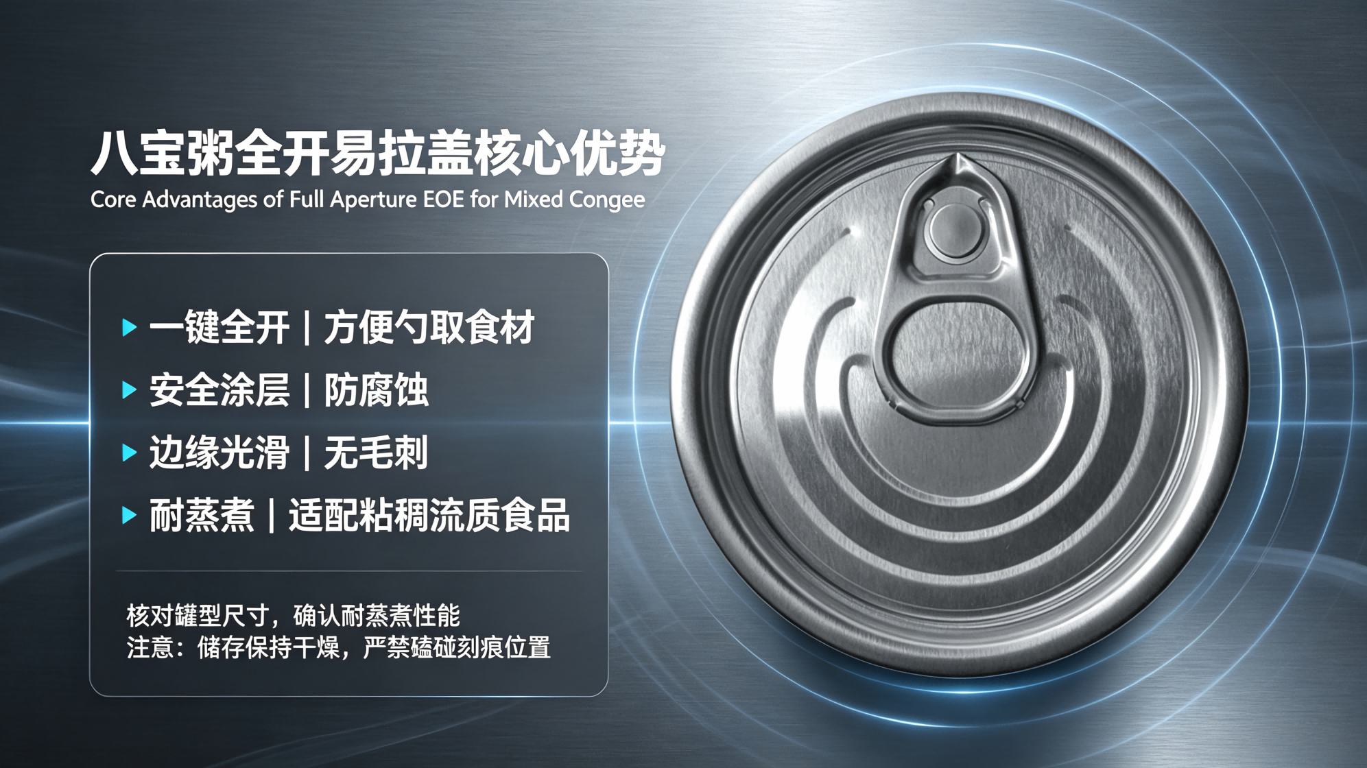 八宝粥全开易拉盖核心优势