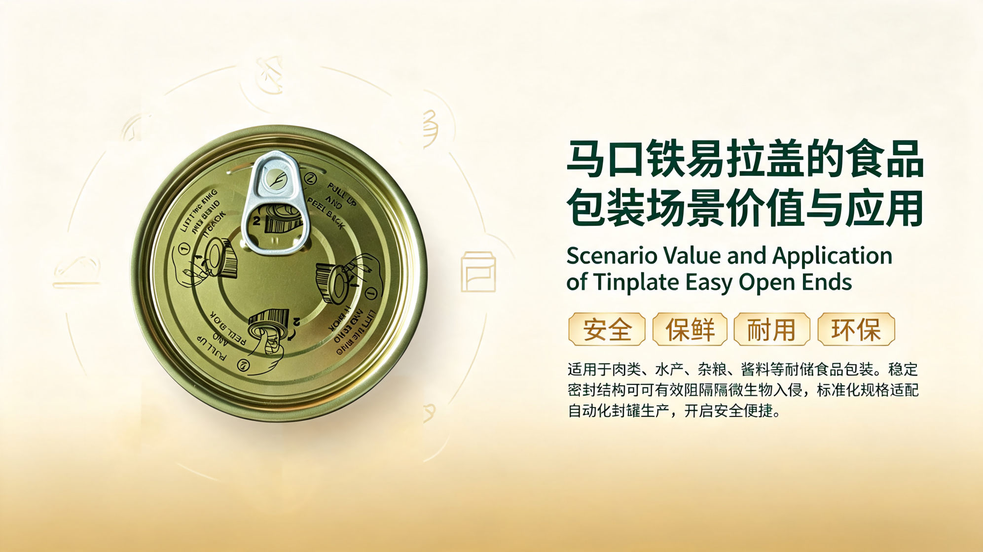 马口铁易拉盖的食品包装场景价值与应用