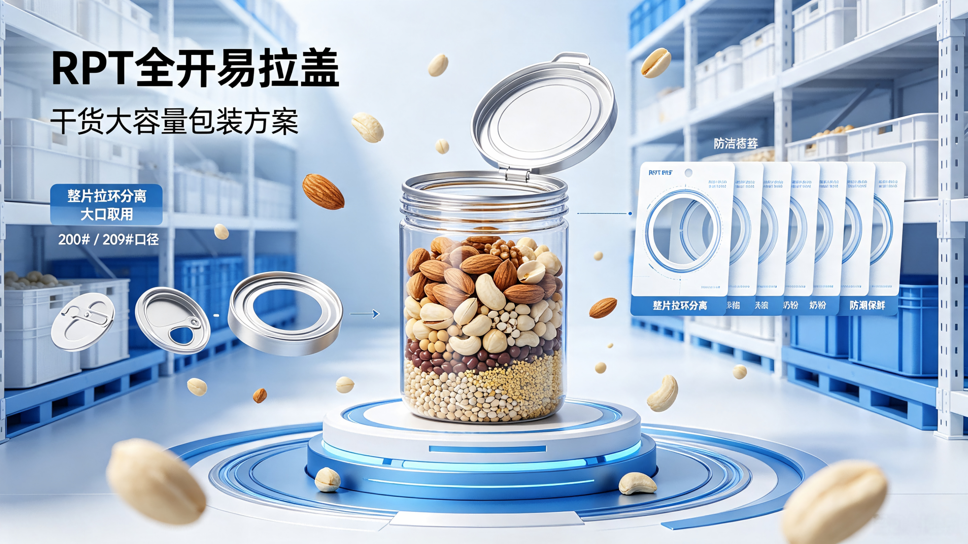 Full-Aperture RPT Ends for Dry Snack Packaging