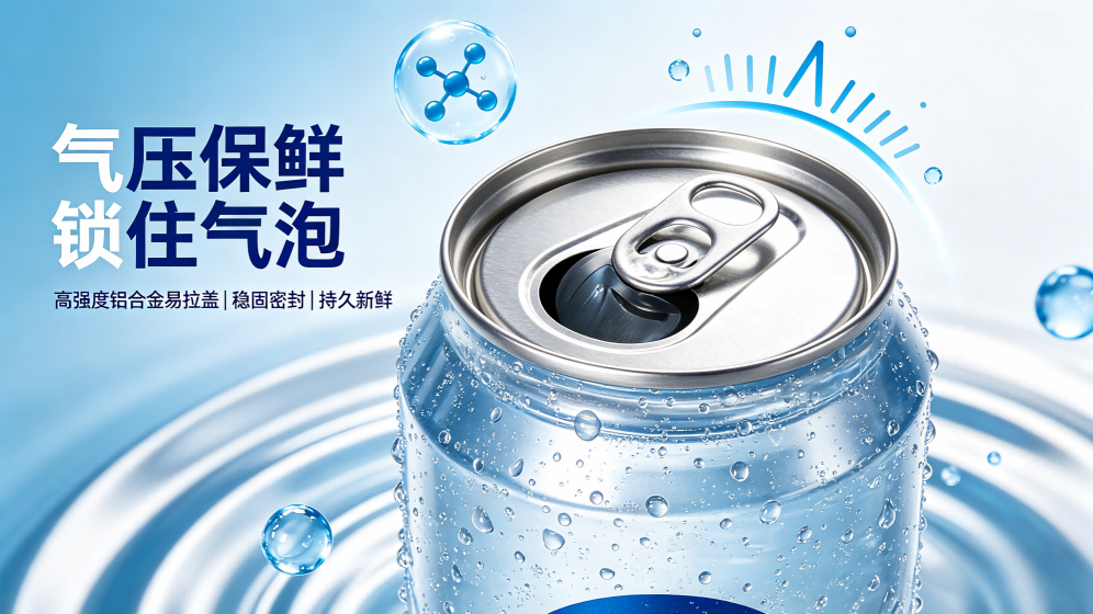 Easy-Open Lids Maintain Air Pressure and Freshness of Carbonated Drinks