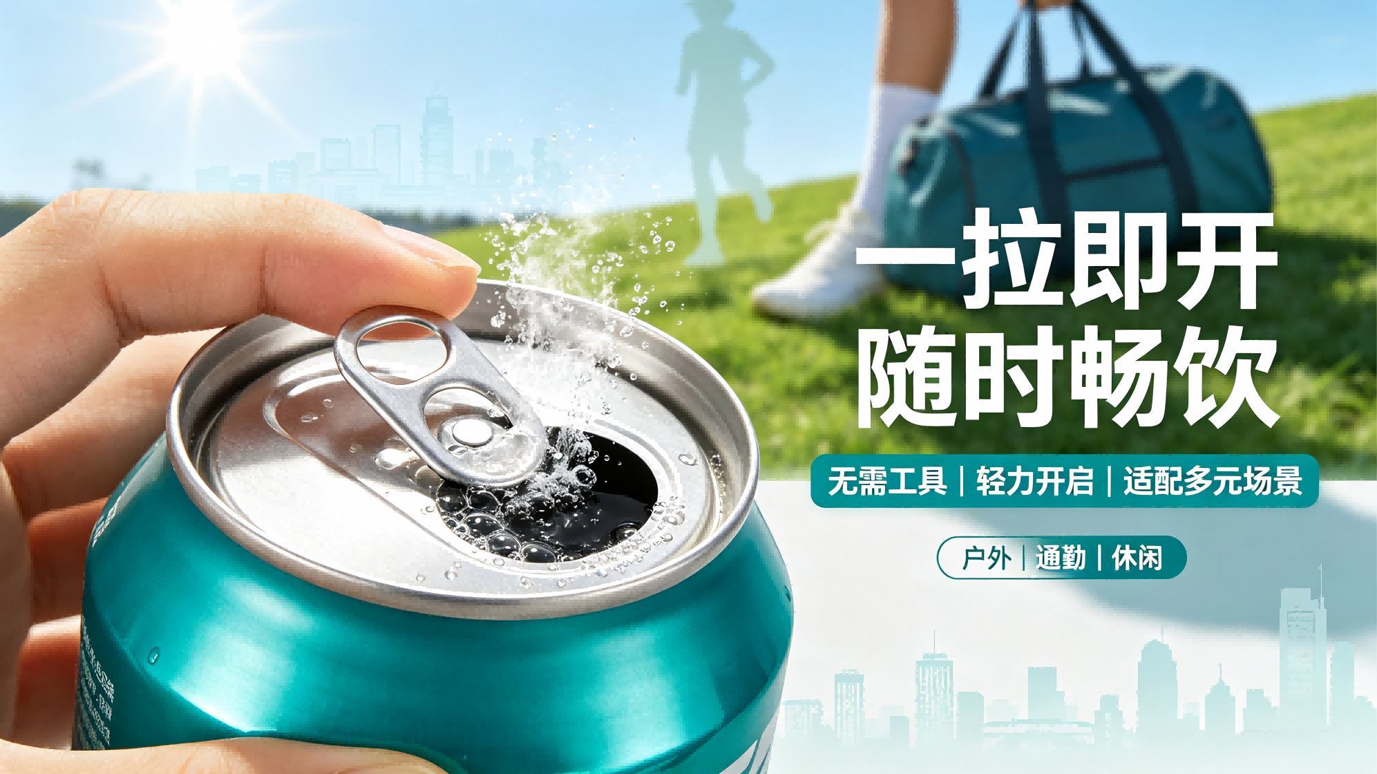 Easy-Open Lids Improve Drinking Convenience of Carbonated Drinks
