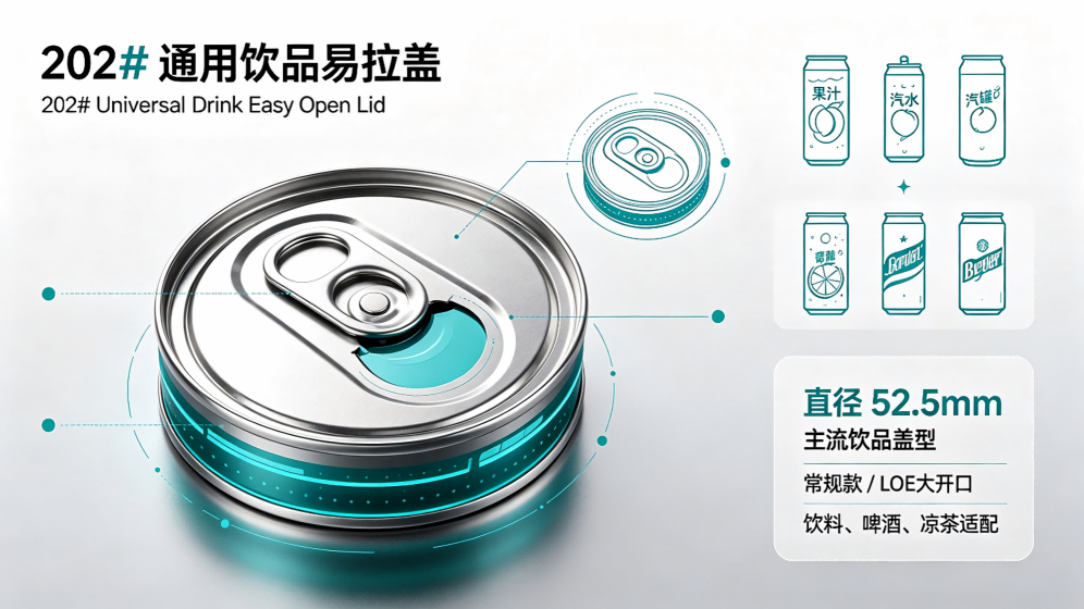 202# Universal Drink Easy Open Lid