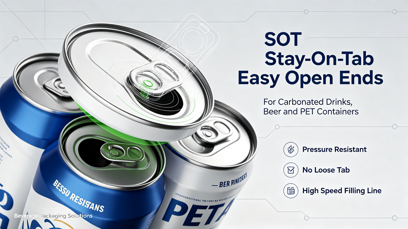  Containers for SOT Stay-On-Tab Easy Open Ends