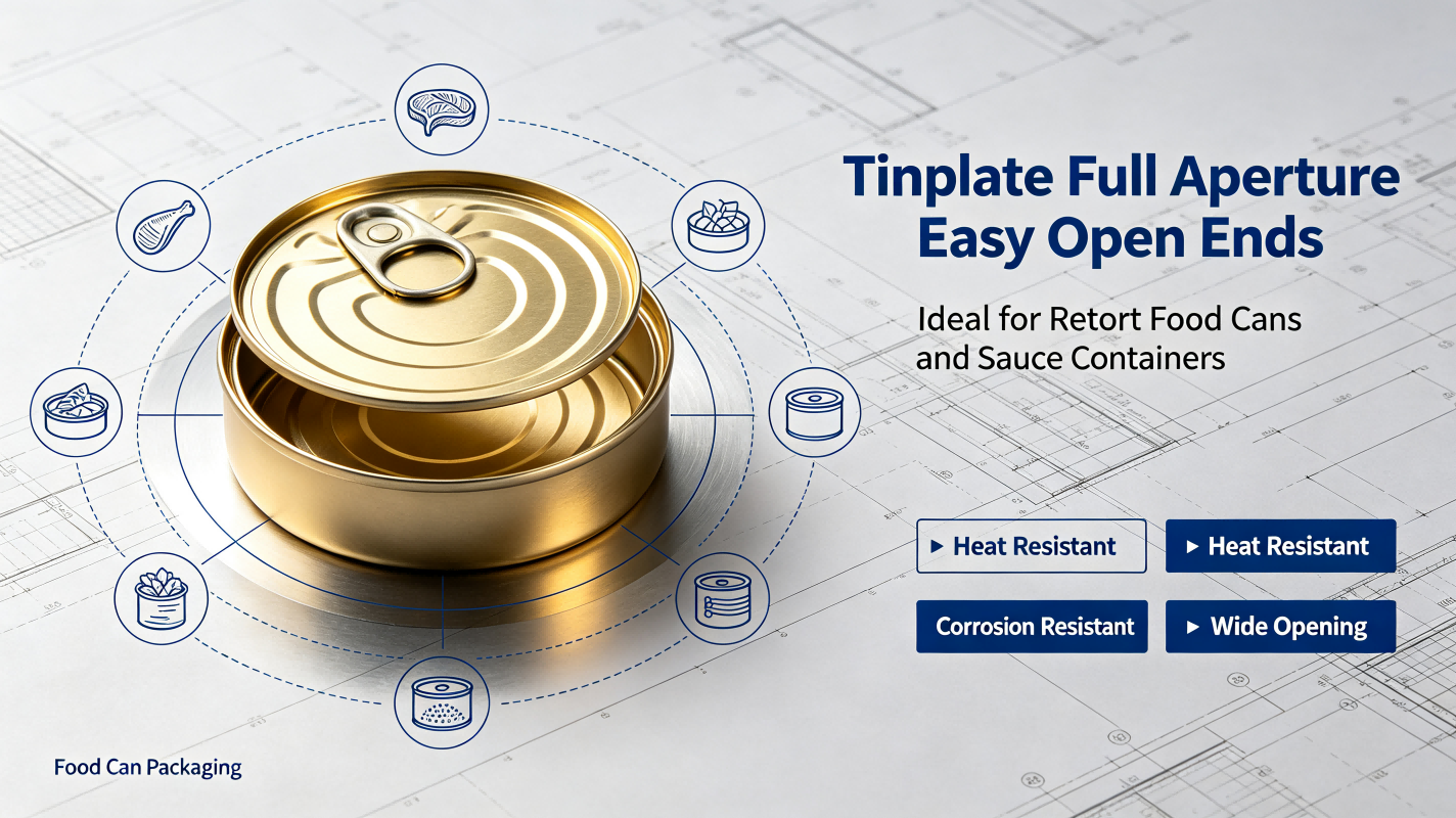 Can Types for Tinplate Full Aperture Easy Open Ends